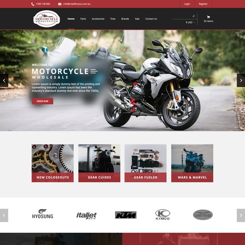 Thiết kế website xe máy