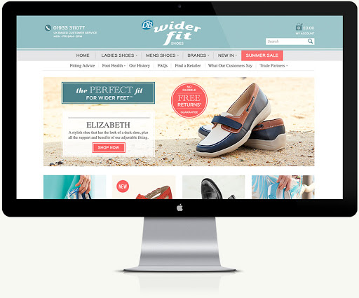 thiết kế website bán giày